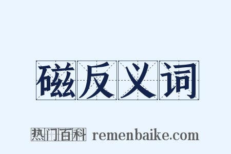磁反义词是什么意思的图片